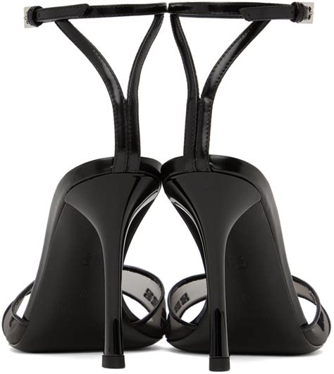 givenchy black flat sandals|givenchy black 4g heeled sandals.